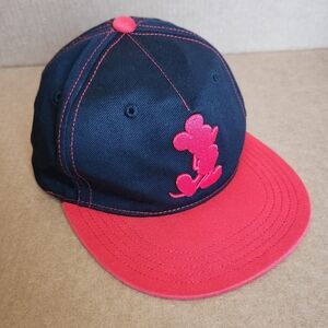 Tokyo Disneyland Mickey Mouse Baseball Cap Hat Red Black Japan Disney Resort